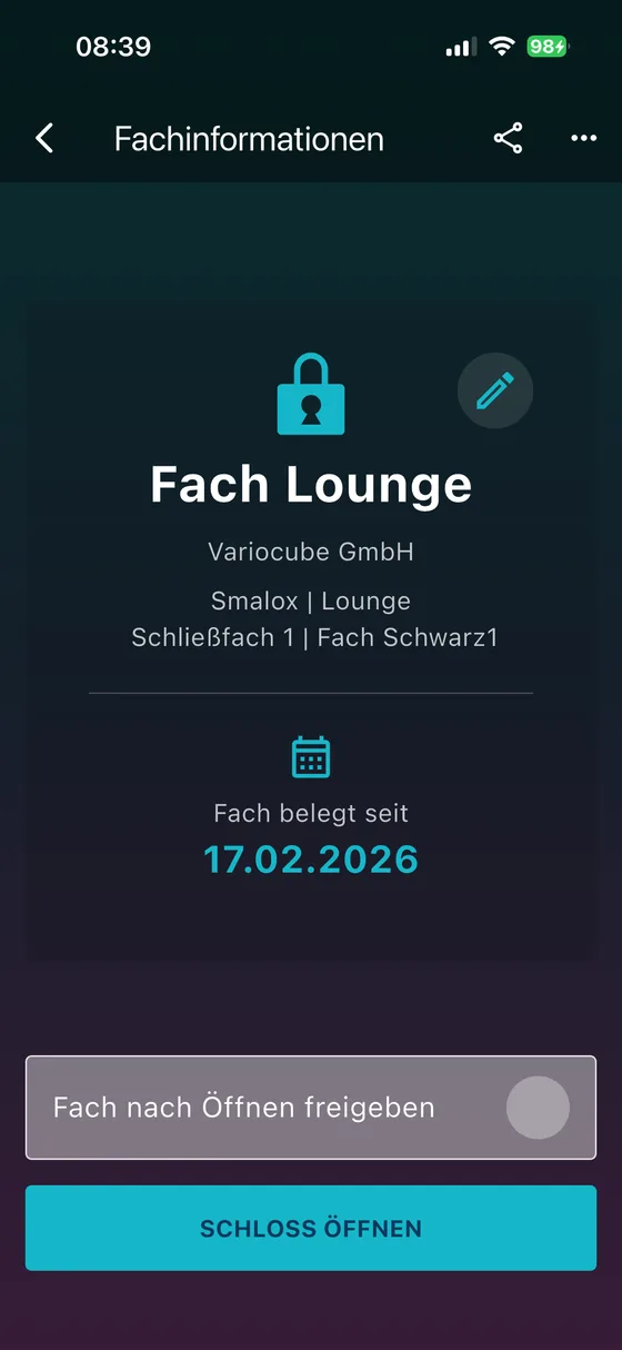 Locker info at a glance